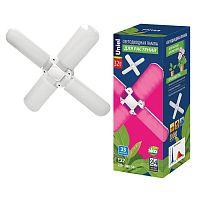 Фито-лампа светодиодная для растений Uniel LED-P65-32W/SPSB/E27/FR/P4 PLP32WH 32Вт 220В Форма "P" фото Фито-лампа светодиодная для растений Uniel LED-P65-32W/SPSB/E27/FR/P4 PLP32WH 32Вт 220В Форма "P" картинка